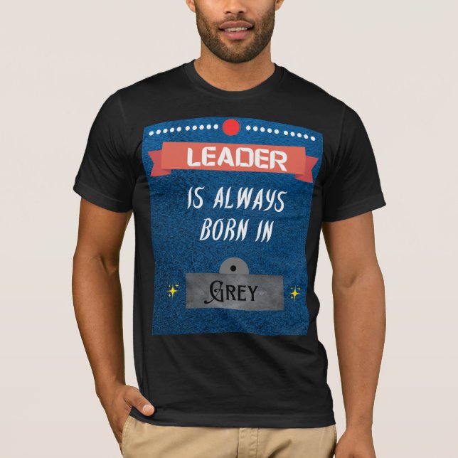 Camiseta Personalizada de Homens Líderes (Frente)