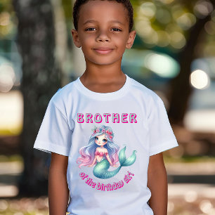 Camiseta personalizada de irmão da aniversariante 