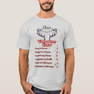Camiseta Personalizada de Natal da Tripulação Volu