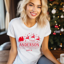 Camiseta Personalizada de Natal para a Família