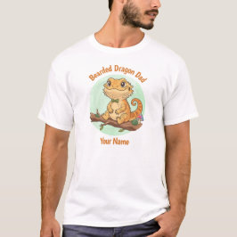 Camiseta Personalizada de Pai de Dragão Barbudo