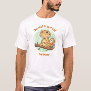 Camiseta Personalizada de Pai de Dragão Barbudo