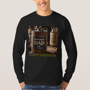 Camiseta Personalizada De Pai Mais Doce Para O Dia