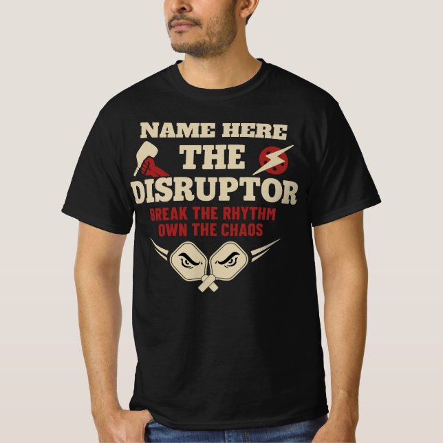 Camiseta Personalizada de Pickleball O Disruptor (Frente)