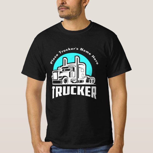 Camiseta Personalizada de Presente para Caminhonei (Frente)