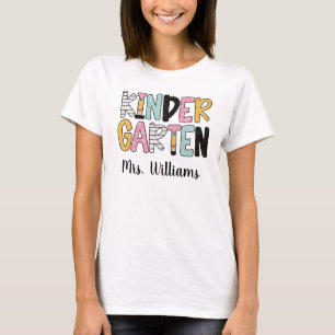 Camiseta Personalizada de Professora de Jardim de
