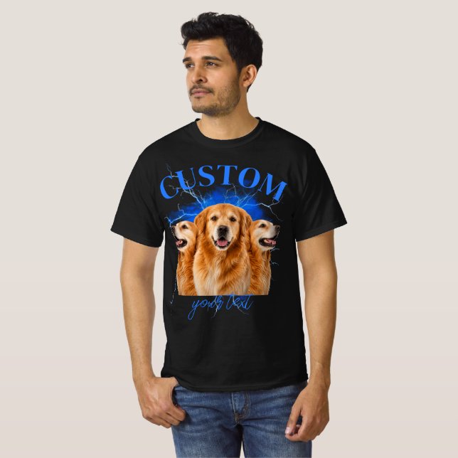 Camiseta personalizada de rap dos anos 70 (Frente Completa)