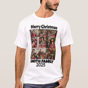 Camiseta Personalizada De Uma Colagem De Fotos Da Família