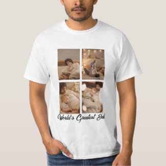 Camiseta Personalizada De Uma Colagem De Fotos Da Família