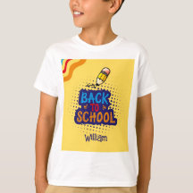 Camiseta Personalizada "De Volta à Escola" Diversã