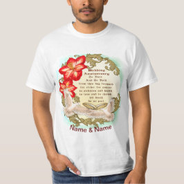 Camiseta personalizada do aniversário de casamento