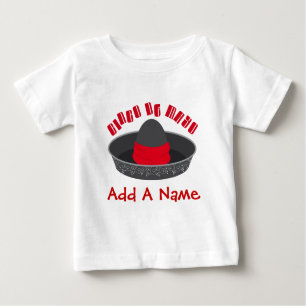 Camiseta personalizada do bebê de Cinco De Mayo