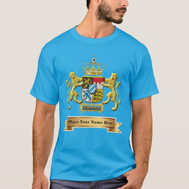 Camiseta Personalizada do Brasão de Armas Bávaro (Frente)