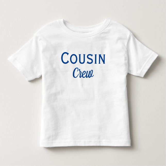 Camiseta Personalizada do Cousin Crew Toddler (Frente)