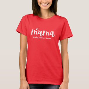 Camiseta Personalizada do Dia das Mães Mama