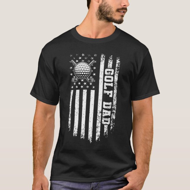 Camiseta Personalizada do Dia dos Pais de Golfe Gr (Frente)