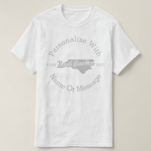 Camiseta PERSONALIZADA Do Estado Da Carolina Do No