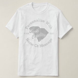 Camiseta PERSONALIZADA Do Estado Da Carolina Do Su