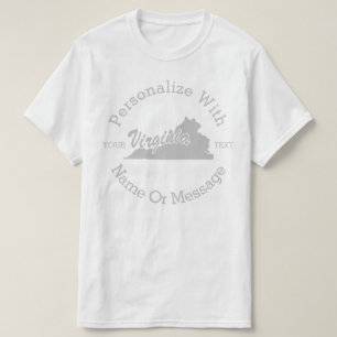 Camiseta PERSONALIZADA Do Estado Da Virgínia