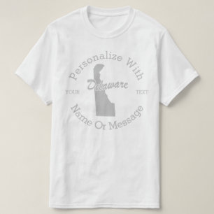 Camiseta PERSONALIZADA Do Estado De Delaware