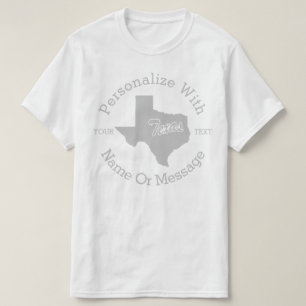 Camiseta PERSONALIZADA Do Estado Do Texas