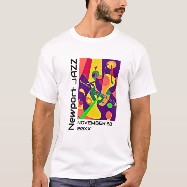Camiseta Personalizada do Festival de Música (Frente)
