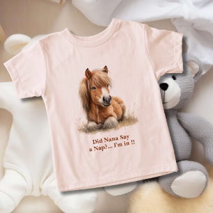 Camiseta personalizada do Nap do cavalo