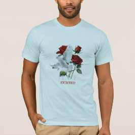 Camiseta Personalizada Dove Rose Nome Customizado