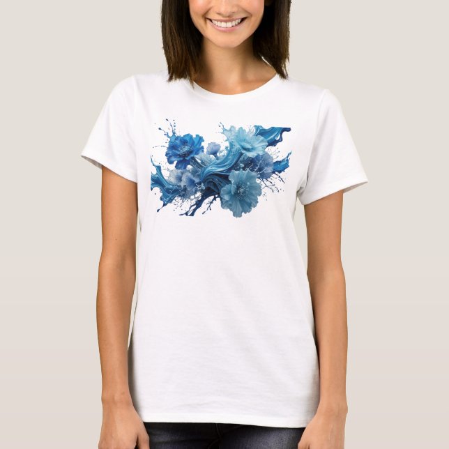 Camiseta Personalizada Dynamic Blue BLUE FLORAL SP (Frente)