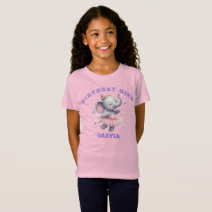 Camiseta Personalizada Elefante Bailarina Aniversa
