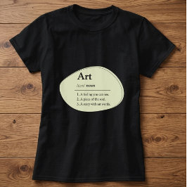 Camiseta Personalizada Estilo Dicionário de Arte