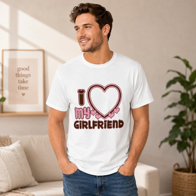 Camiseta Personalizada Eu Amo Minha Namorada (Criador carregado)