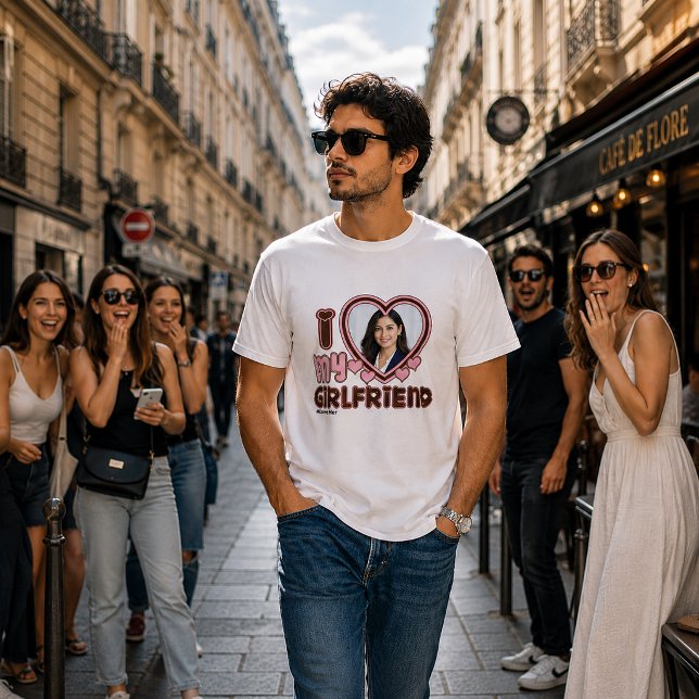 Camiseta Personalizada Eu Amo Minha Namorada (Criador carregado)