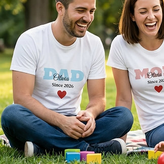 Camiseta Personalizada Família Combinando, Mamãe P