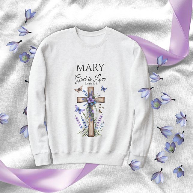 Camiseta Personalizada Fé – Escrito Deus É Amor (Criador carregado)