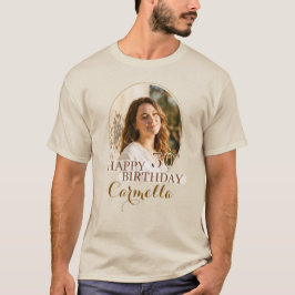 Camiseta Personalizada Feliz Aniversário com foto