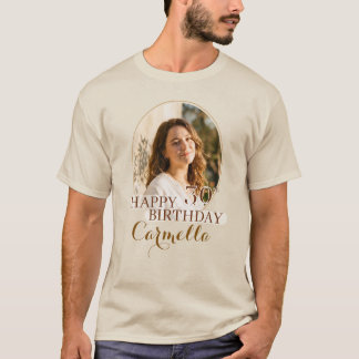 Camiseta Personalizada Feliz Aniversário com foto