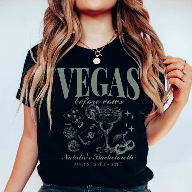 Camiseta Personalizada Festa de solteira Las Vegas (Criador carregado)