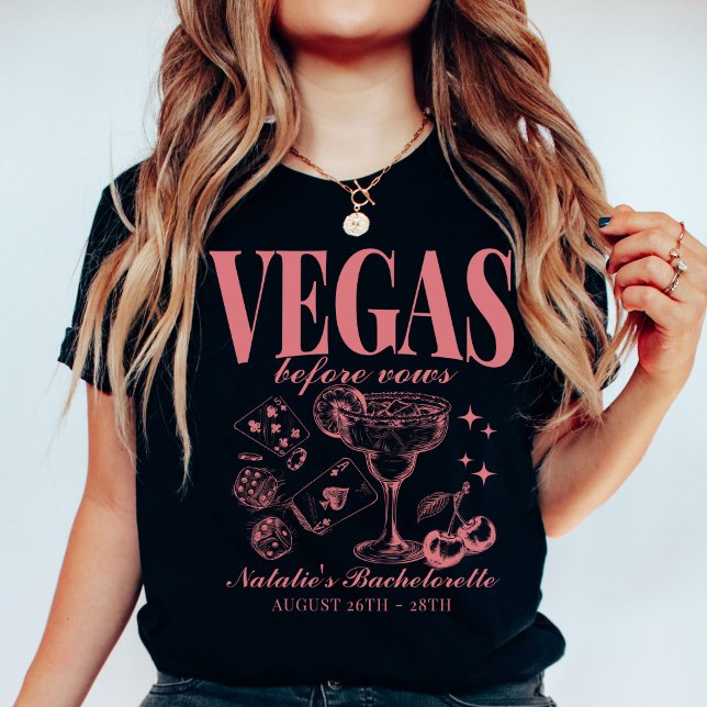 Camiseta Personalizada Festa de solteira Las Vegas (Criador carregado)