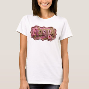 Camiseta Personalizada FLORIDA em Dourado Icônico