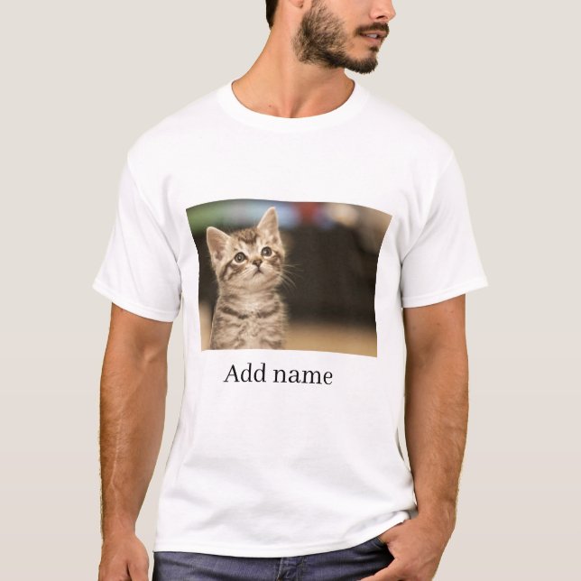 Camiseta Personalizada Foto e Nome   (Frente)
