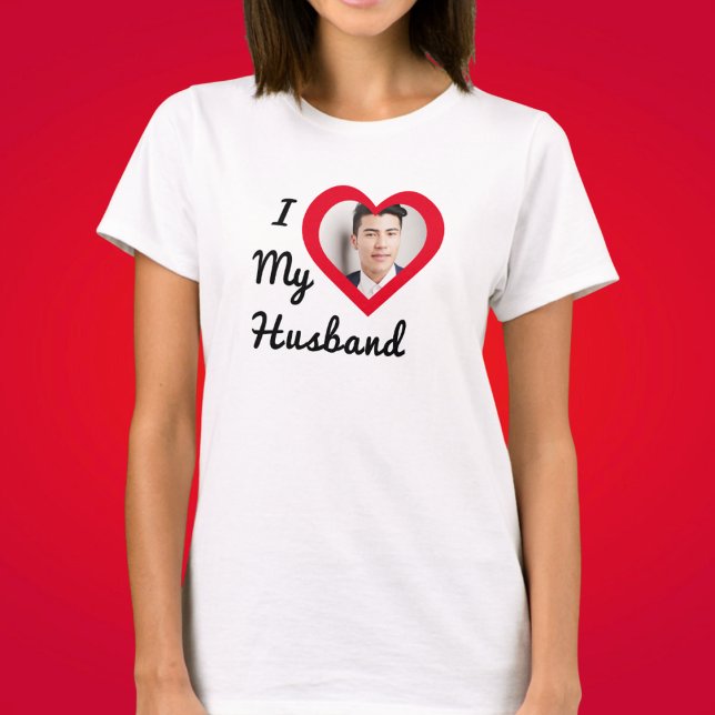 Camiseta Personalizada Foto Que Amo Minha Bae Do Marido Per (Criador carregado)