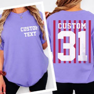 Camiseta Personalizada Frente Verso Nome da Equipe