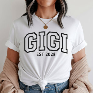Camiseta Personalizada Gigi, Camisa de Aniversário