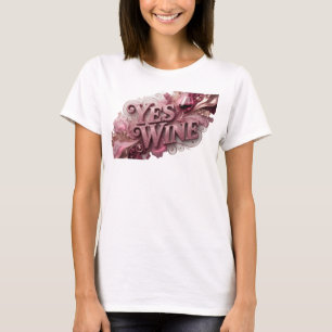 Camiseta Personalizada Ícone Vermelho SIM VINHO