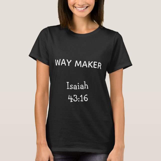 Camiseta personalizada inspirada em versículos da  (Frente)