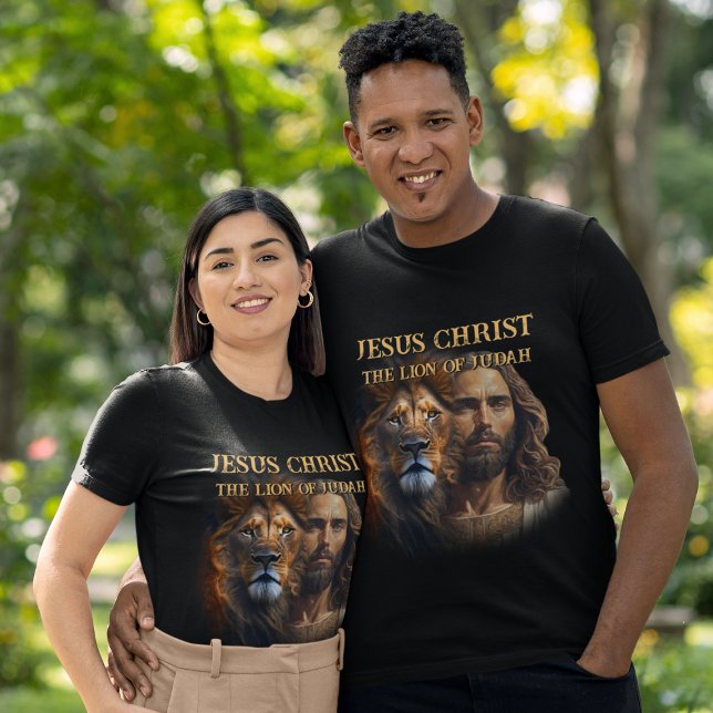 Camiseta Personalizada Jesus Cristo O Leão De Juda (Criador carregado)