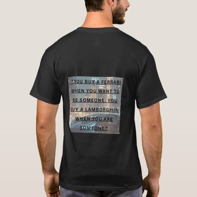 Camiseta personalizada Lamborghini manga curta (Verso)