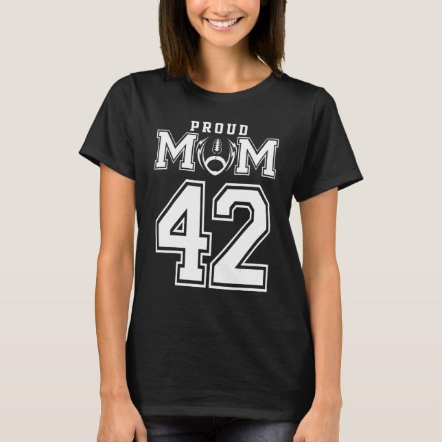 Camiseta Personalizada Mãe Orgulhosa Nº 42 Personalizada F (Frente)