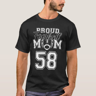 Camiseta Personalizada Mãe Orgulhosa Nº 58 Personalizada W